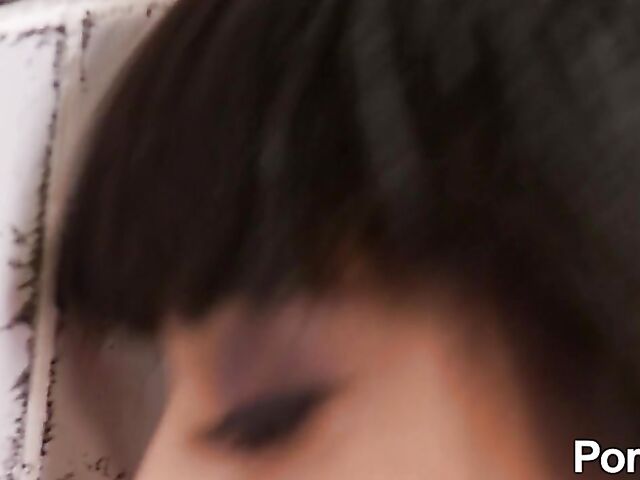 Busty gloryhole suck and fuck in blue stockings