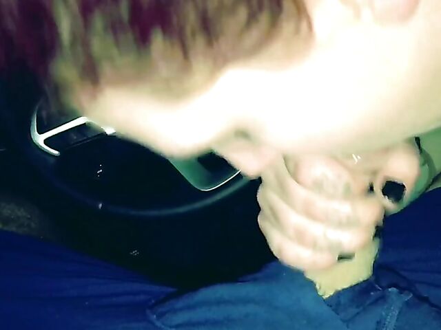 Amateur car blowjob and oral creampie swallow