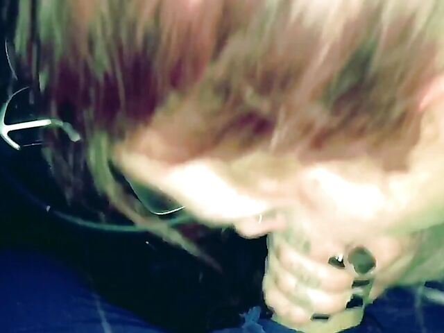 Amateur car blowjob and oral creampie swallow