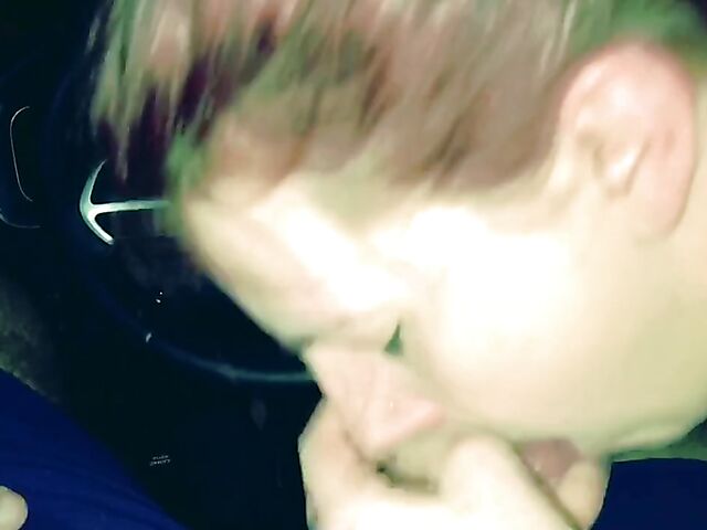 Amateur car blowjob and oral creampie swallow