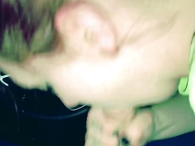 Amateur car blowjob and oral creampie swallow