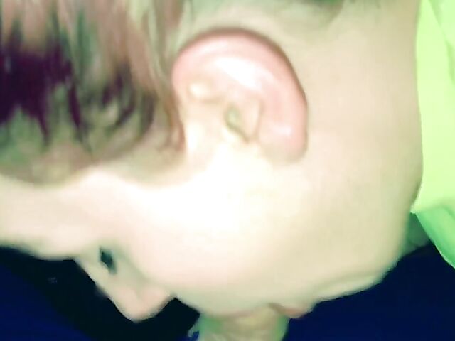 Amateur car blowjob and oral creampie swallow