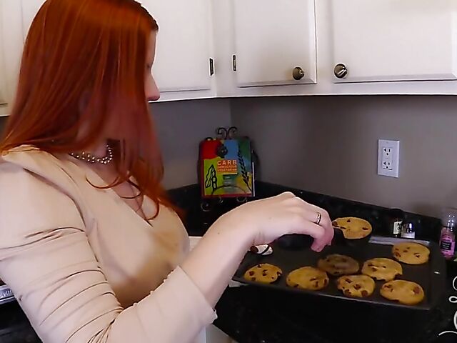 POV femdom session in leather with redhead mommy Lady Fyre