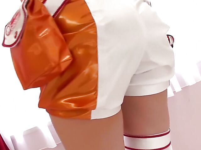 Japanese cosplay sex with cute Rei Mizuna