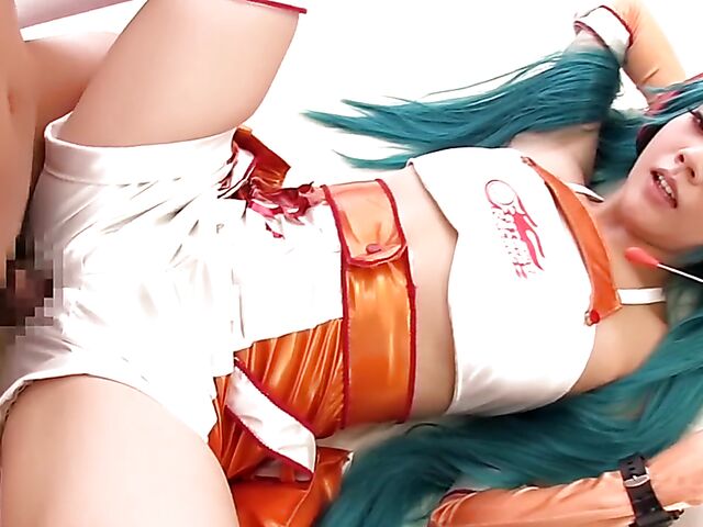 Japanese cosplay sex with cute Rei Mizuna