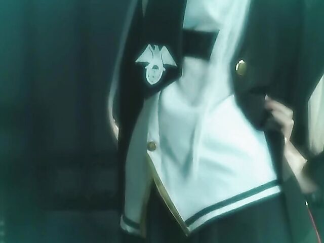 Japan cosplay POV with a white-haired cutie