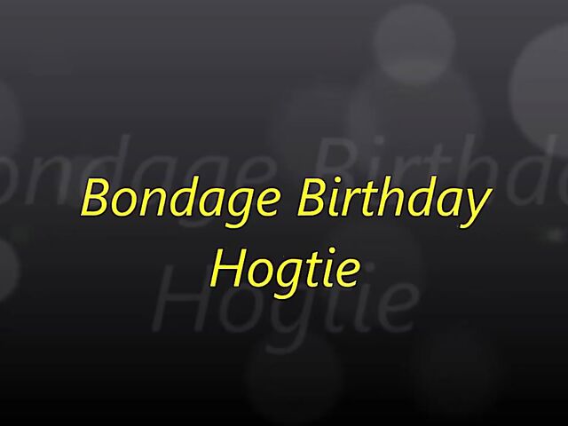 Homemade lingerie bondage at home on her birthday