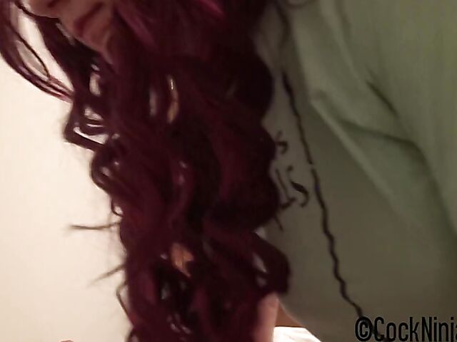 POV redhead sister Rebecca Vanguard is her stepbrother's pleasure slut