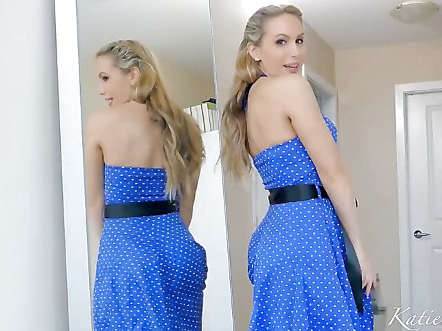 Busty POV with elegant MILF Katie Banks