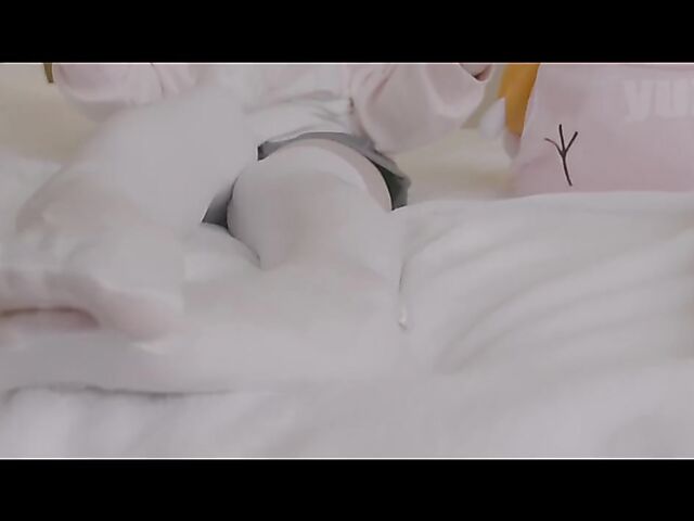 Kinky Yuzuki's japanese feet in nylons and dildo footjob