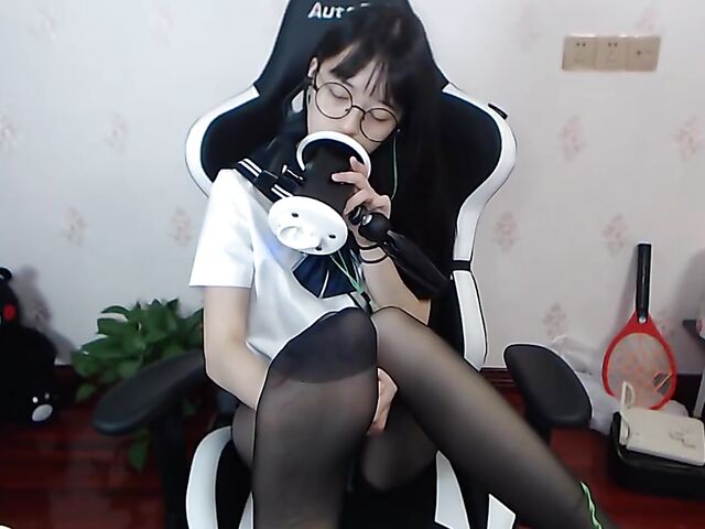 Japanese pantyhose girl sexy ASMR at home
