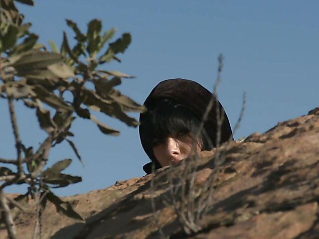 Sperm hunter Sadie West puts a spell on the warrior and gives a great outdoor blowjob