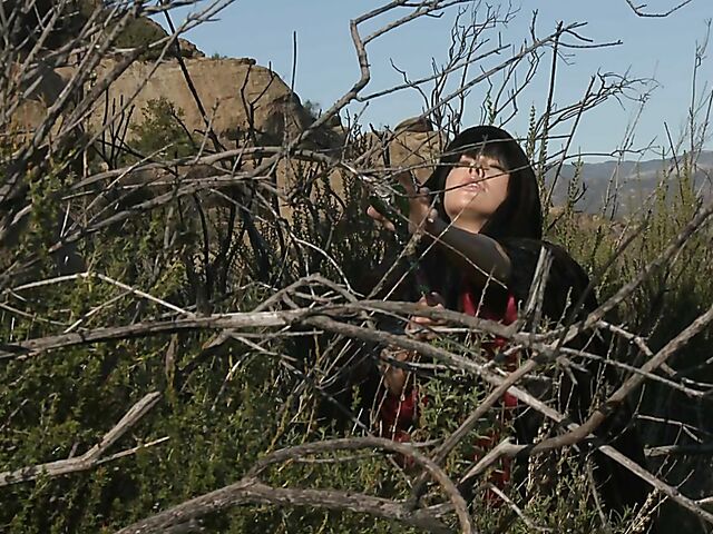 Sperm hunter Sadie West puts a spell on the warrior and gives a great outdoor blowjob