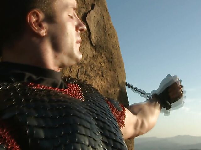 Sperm hunter Sadie West puts a spell on the warrior and gives a great outdoor blowjob