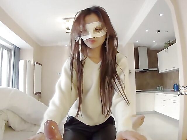 Masked POV japanese amateur teen fucking your cock