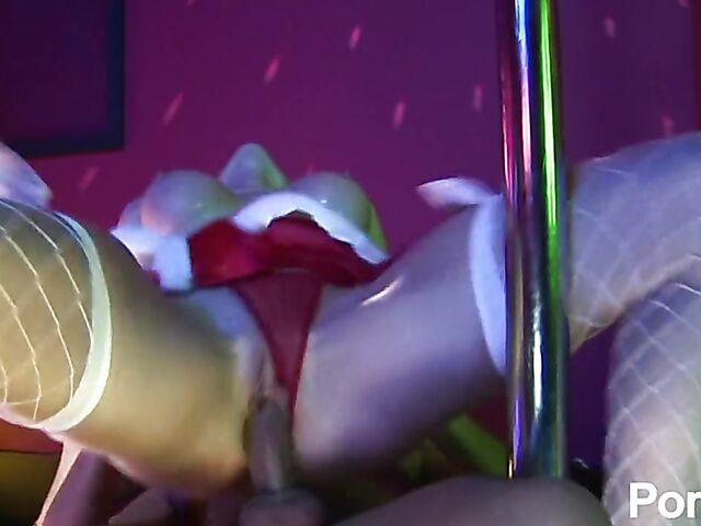 Group strip club sex with anal loving exotic dancers