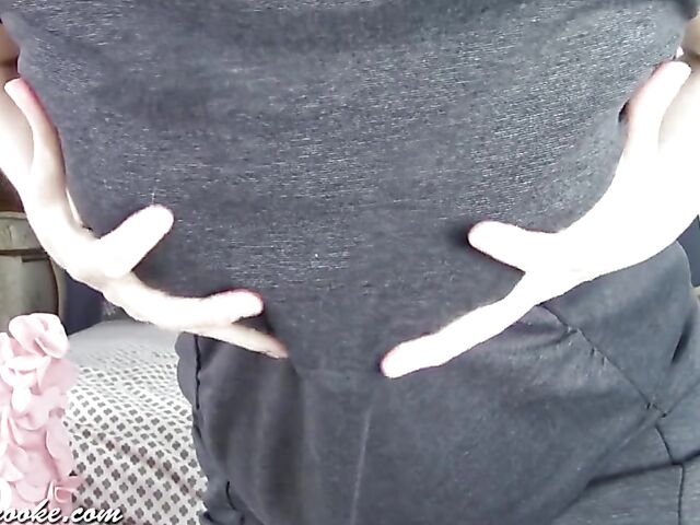 Pregnant blonde tutor Brooke Marie jerkoff instructions