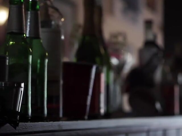 Point of view Riley Reid anal in black stockings