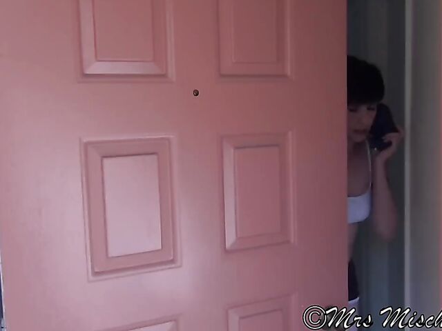 Mrs Mischief - MILF blowjob POV and mouth creampie