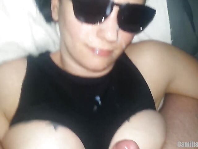 Big tit wife Camilla Sweetheart homemade cumshot compilation