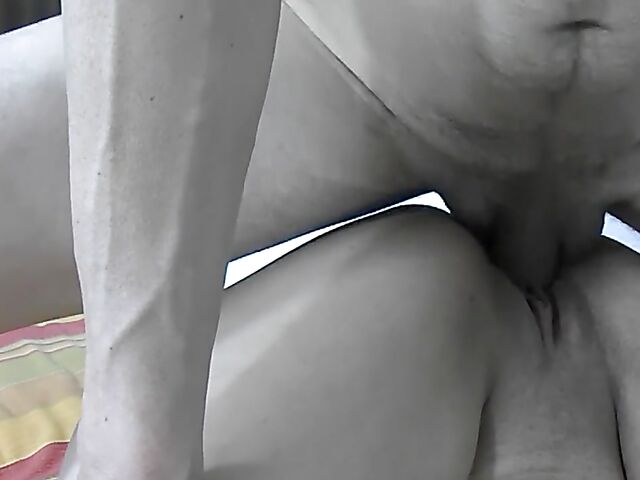 Pile driver with amateur Deria and doggy creampie