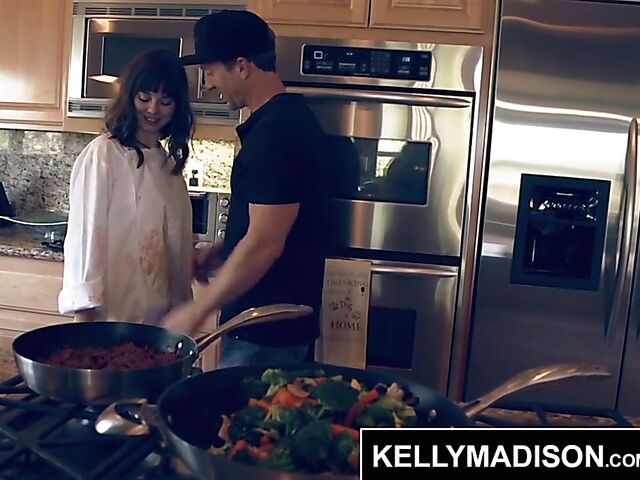 Shae Celestine - Natural teen fucked silly in the kitchen