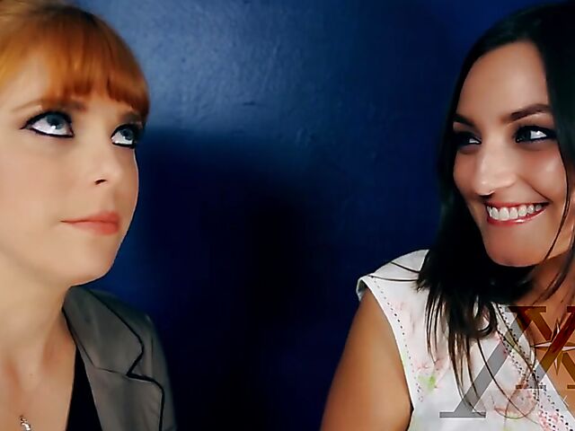 Pepper XO and Penny Pax threesome POV in the lingerie shop