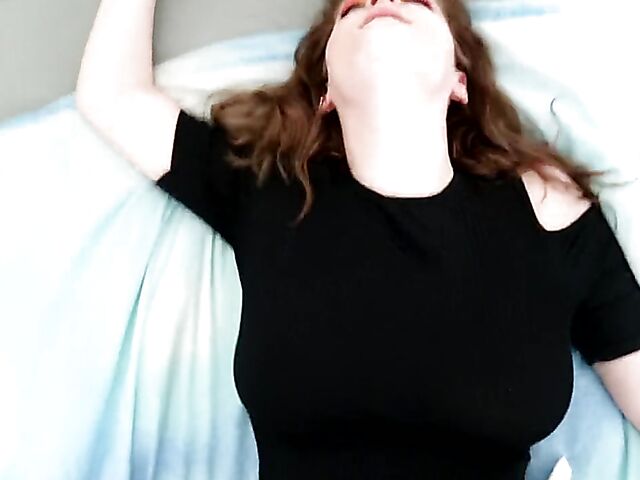 Hot girlfriend in fishnets Amandi wants his cock in her mouth and pussy