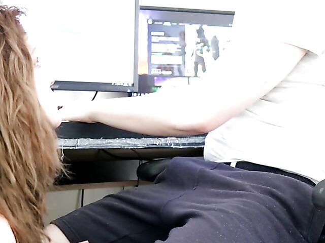 Hot girlfriend in fishnets Amandi wants his cock in her mouth and pussy