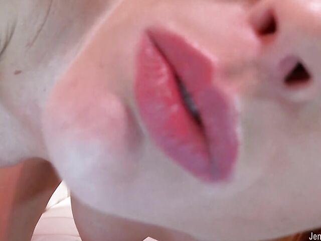 Jenny Blighe - Fake boobs redhead masturbation