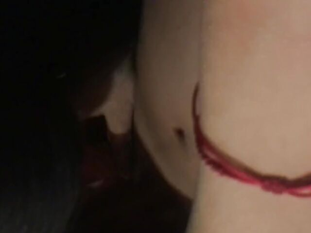 Amateur asian girlfriend eating cock, toes and ass