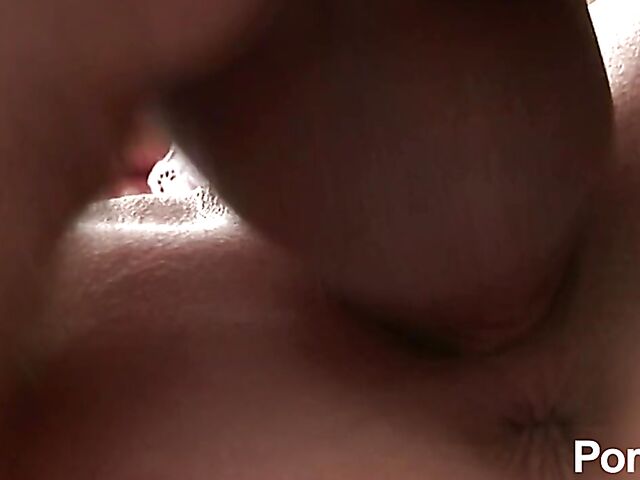 Anaya Leon & Cindy Behr - Big boob threesome with a view