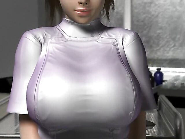 Big tits hentai 3D nurses fuck the patient