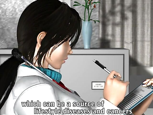 Big tits hentai 3D nurses fuck the patient