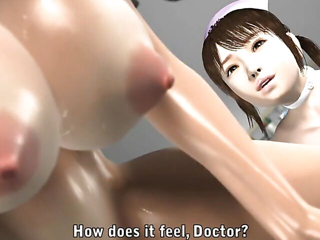 Big tits hentai 3D nurses fuck the patient