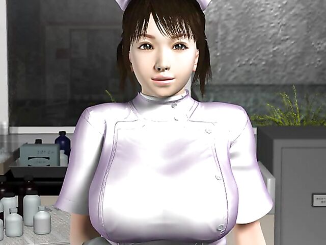 Big tits hentai 3D nurses fuck the patient