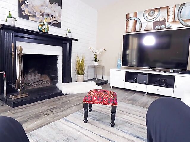 Angelina Diamanti - Cute MILF blowjob and rubbing cock with her pussy POV