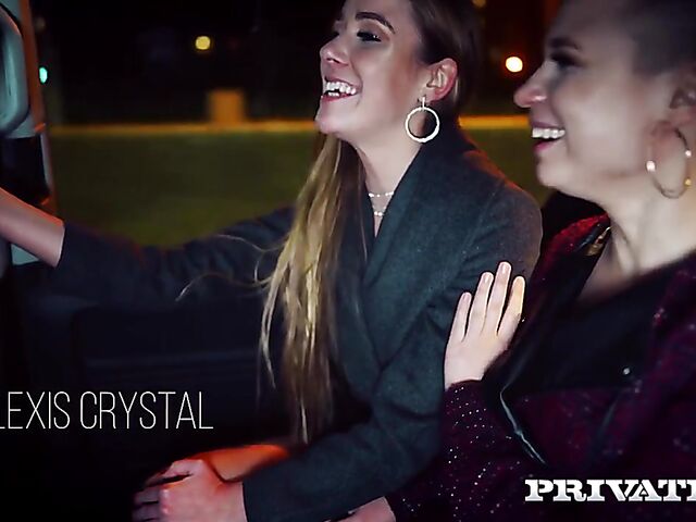 Alexis Crystal anal with two guys as Gabi Gold watches and masturbates