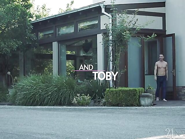 Small tits babe Mary Rock sucks in the garden and fucks indoors