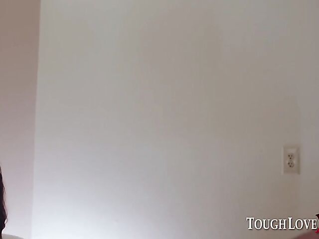 Alexis Tae - Slim ebony hardcore fucked after eating pizza in her bed with Charles Dera