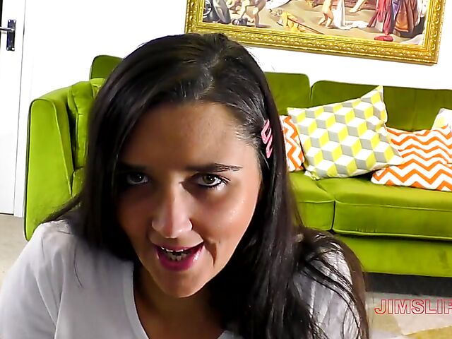 Pixie - Pretty brunette POV with Jim Slip