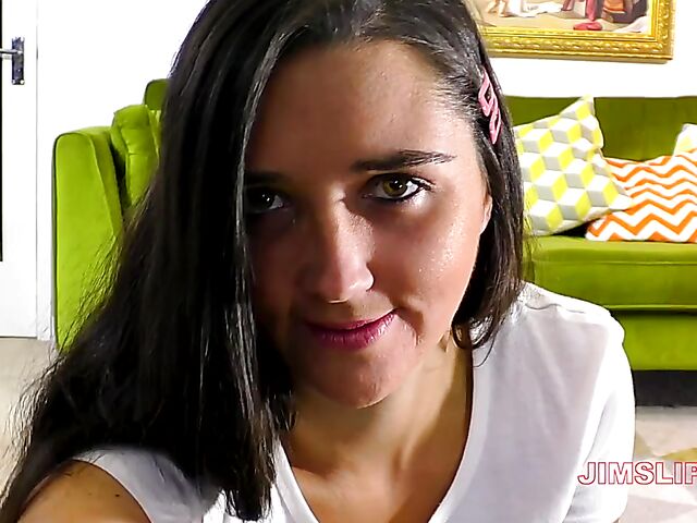 Pixie - Pretty brunette POV with Jim Slip