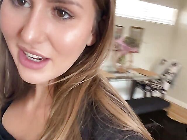 Dildo masturbation with toy lover Paige Owens