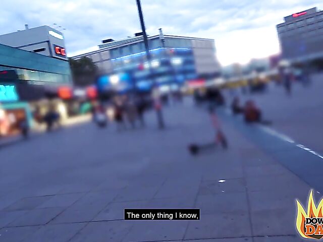 First date fuck in Berlin with chubby brunette Anastasia