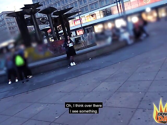 First date fuck in Berlin with chubby brunette Anastasia