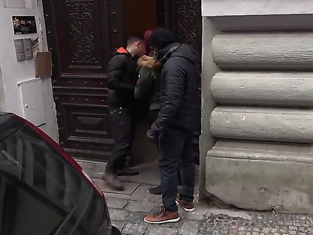 Interracial cuckold humiliation with redhead Jessica Red fucking a black stranger