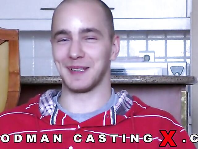 Couple casting anal with sweet Chloe Celeste and her boyfriend