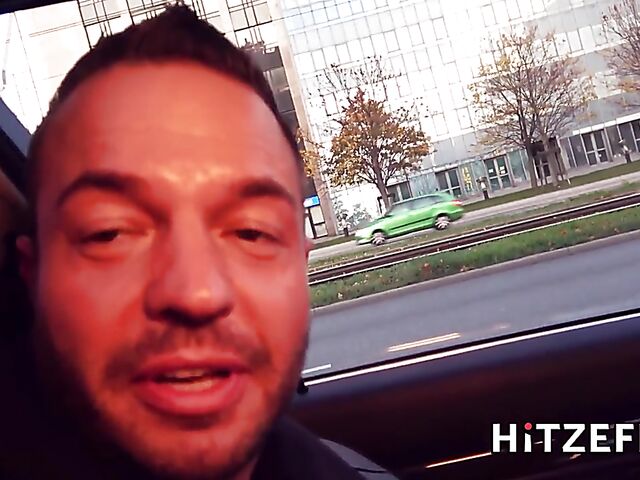 Redhead slut Kessie Shy gets picked up and fucked by a german guy