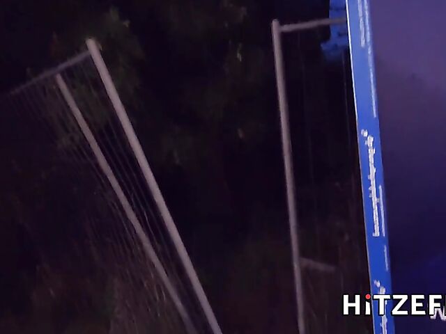 Redhead slut Kessie Shy gets picked up and fucked by a german guy