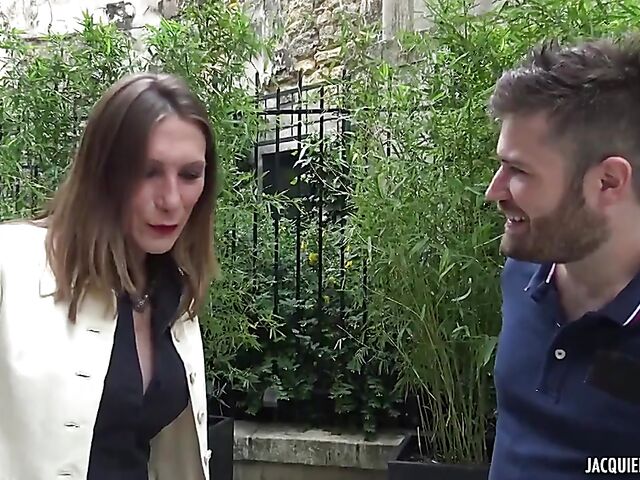 38-year-old lingerie milf with big hooters Sixtine gets analized